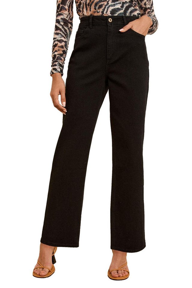 Love & Roses Weite Jeans Love & Roses Cropped-Jeans mit weitem Bein Regular (1-tlg) von Love & Roses