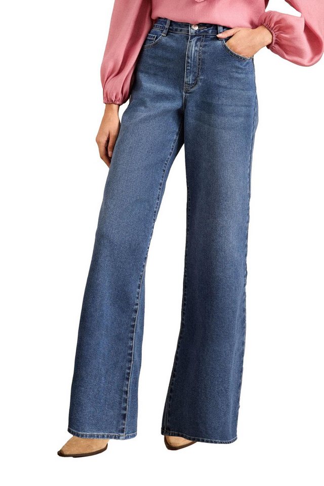 Love & Roses Weite Jeans Love & Roses Jeans mit Palazzo-Schnitt, Regular (1-tlg) von Love & Roses