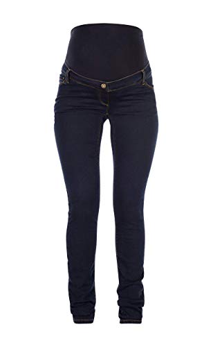 Love2wait Damen Jeans Sophia Plus Umstandsjeans, Blau (Dark Wash 022), W44/L34 (Herstellergröße: 44) von Love2wait