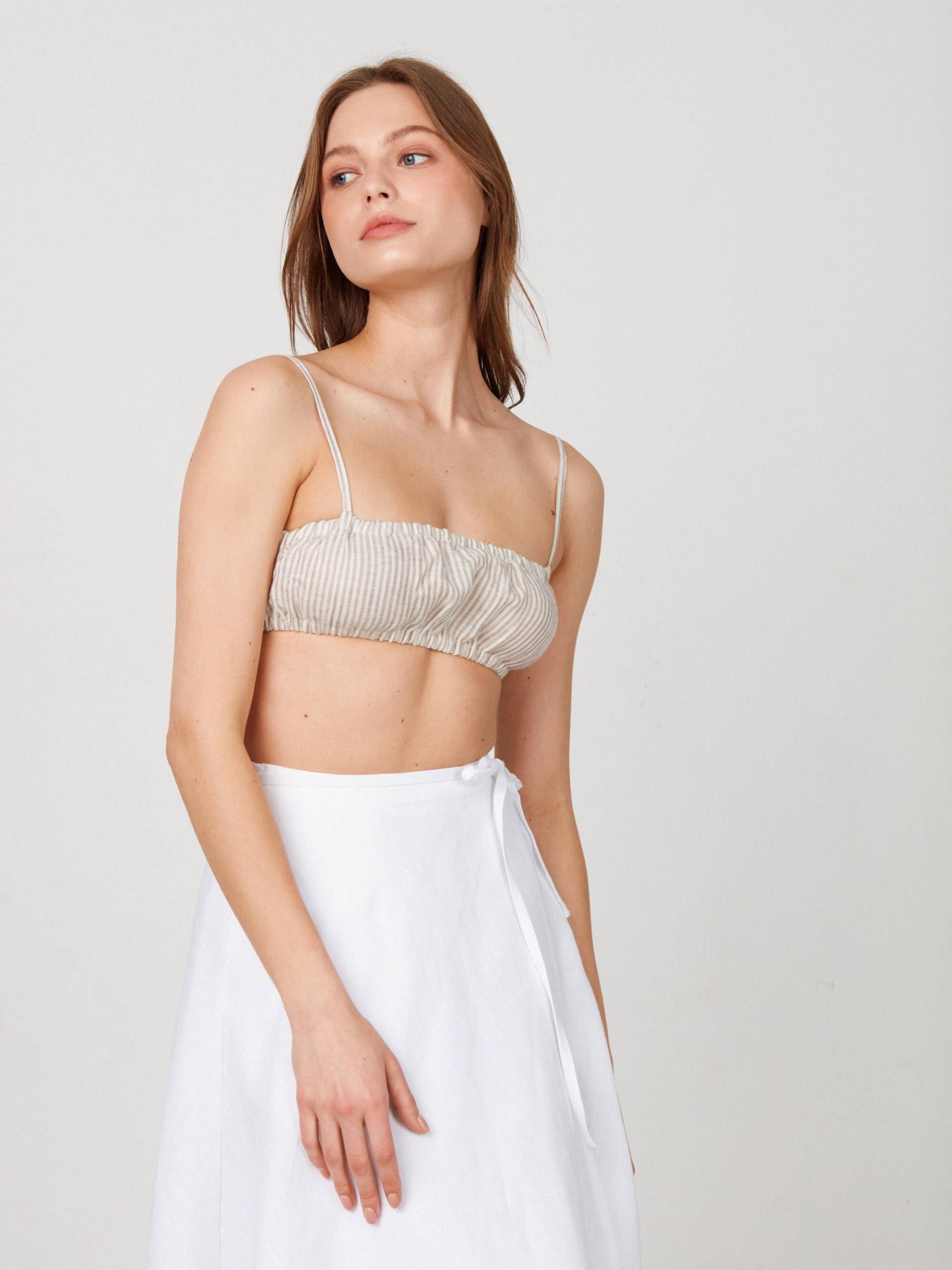 Cleo Leinen Bralette/Crop Top von LoveAndConfuse