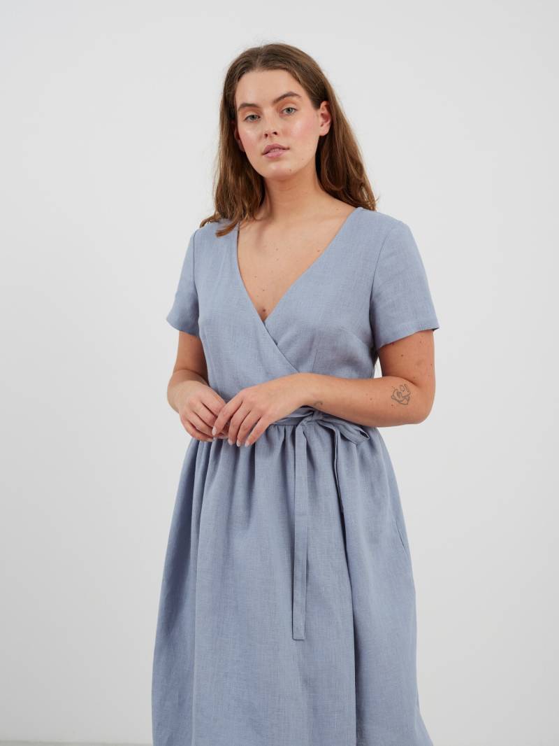 Leinen Wickelkleid Flora/Sommerkleid von LoveAndConfuse