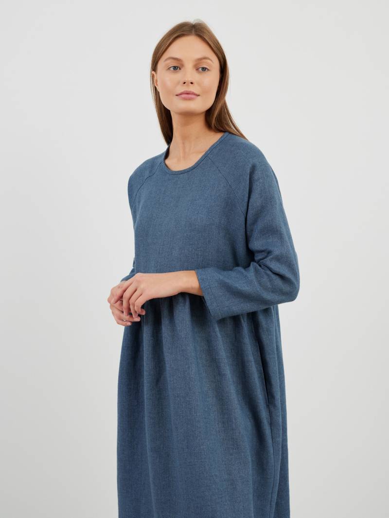 Leinen Wolle Kittelkleid Haley/Langarm von LoveAndConfuse