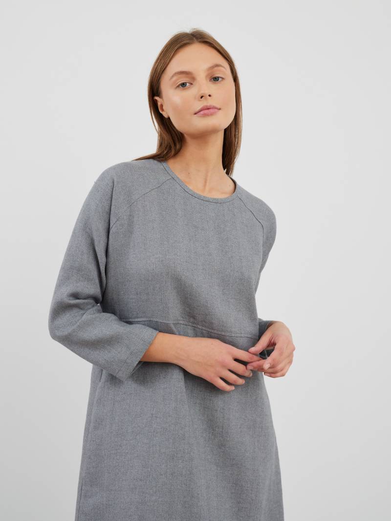 Leinen Wolle Midikleid Jenna/Langarm von LoveAndConfuse