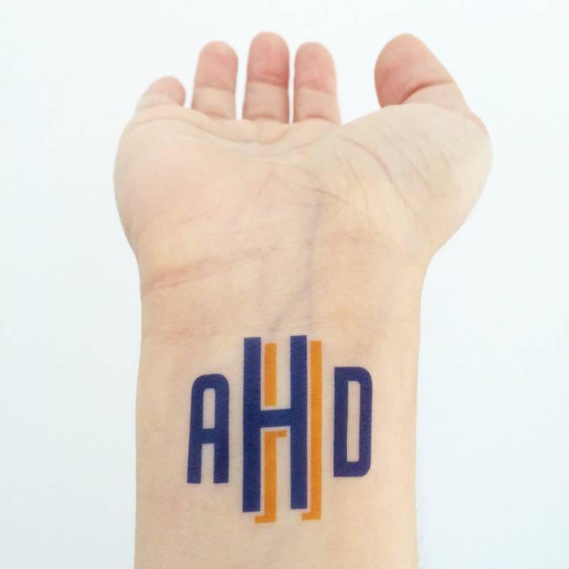 15 Temporäre Tattoos - Monogramm 15 Temporäre Tattoos - Monogramm von LoveAndLion