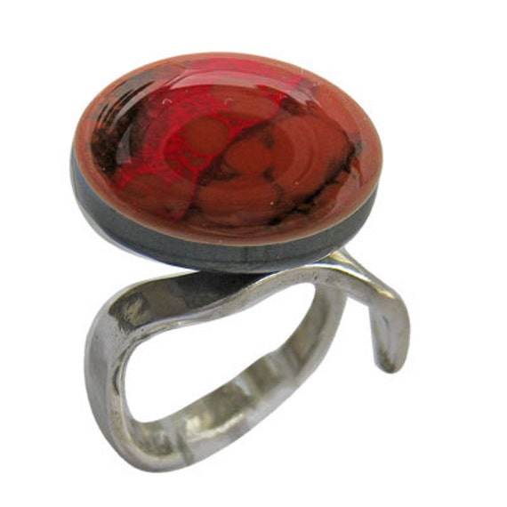 Fusing Glas Tier Feuerbestattung Schmuck ~ Vintage Memorial Ring Auburn Fusing Glas Tier Feuerbestattung Schmuck ~ Vintage Memorial Ring Auburn von LoveAshesMemorials