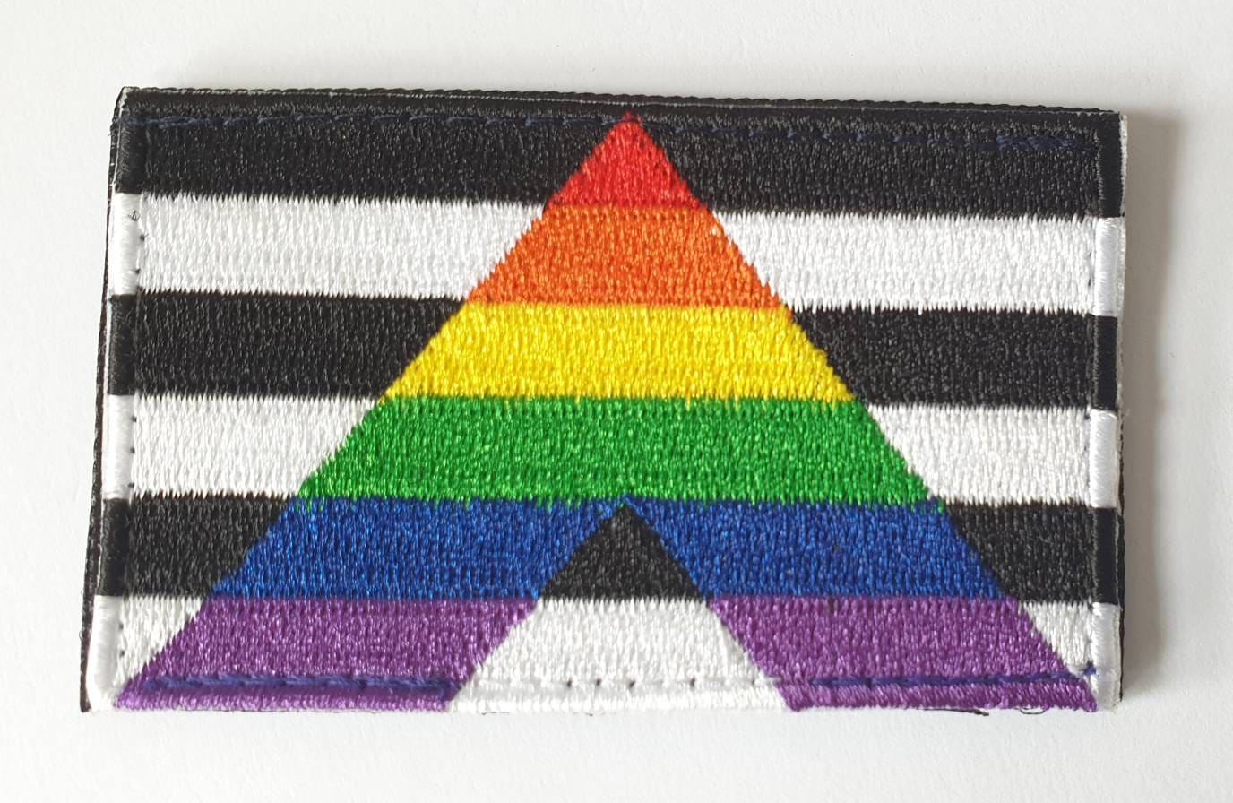 Gay Pride Straight Ally Patch Bestickte Regenbogen Flagge Lgbtq+ Bügeln Aufnäher von LoveBrighton