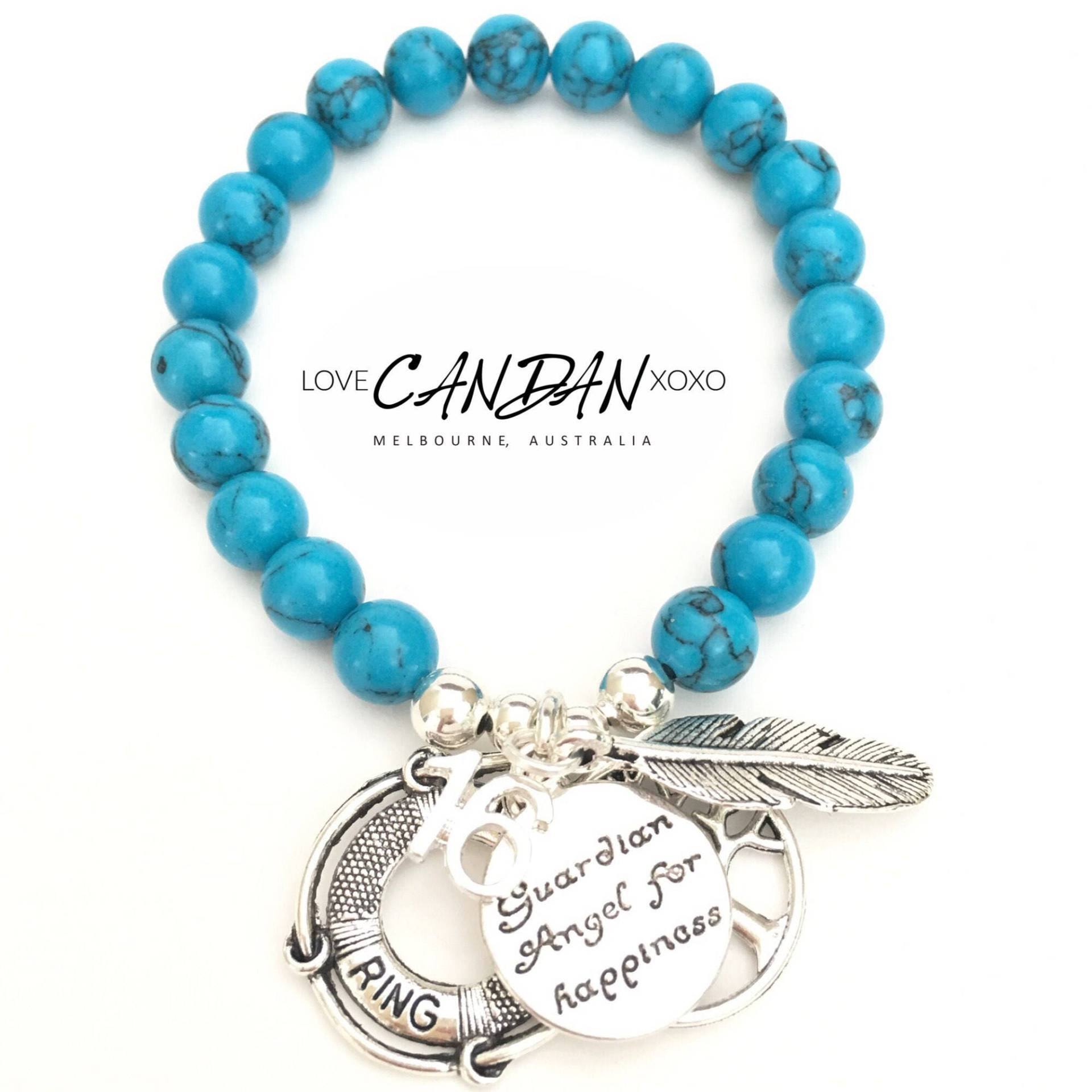 16.geburtstag Geschenk Für Sie Armband Mit Rettungsring Baum Des Lebens Schutzengel Und Engelsfeder von LoveCandanxoxo