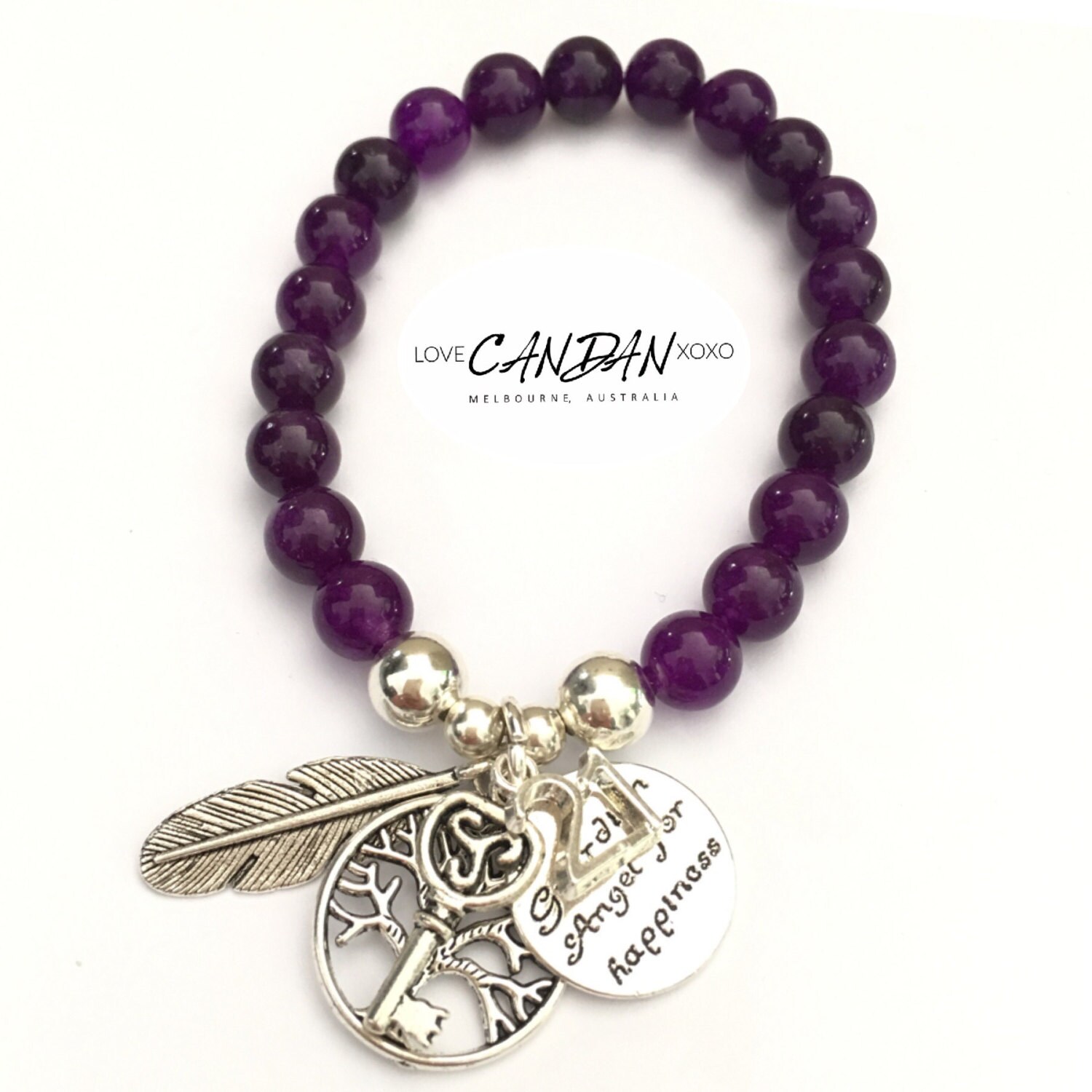 21.geburtstag Geschenk Für Sie Mit Schutzengel Glück Engel Feder Baum Des Lebens Und Schlüssel Charm von LoveCandanxoxo