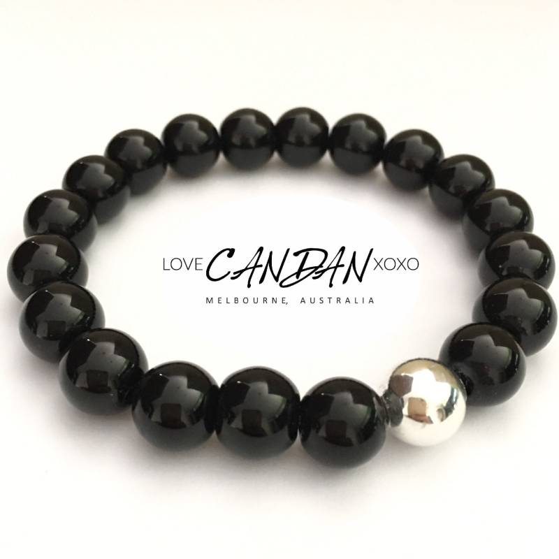Schwarzer Onyx Kristall Edelstein Perlen Armband Steht Für Schutz Innere Ruhe Willenskraft Schwarzer Onyx Kristall Edelstein Perlen Armband Steht Für Schutz Innere Ruhe Willenskraft von LoveCandanxoxo