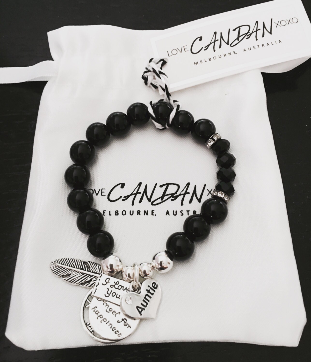 Tante Geburtstagsgeschenk Ich Liebe Dich Armband Mit Baum Des Lebens, Schutzengel Für Glück Und Engelsfeder Charms von LoveCandanxoxo