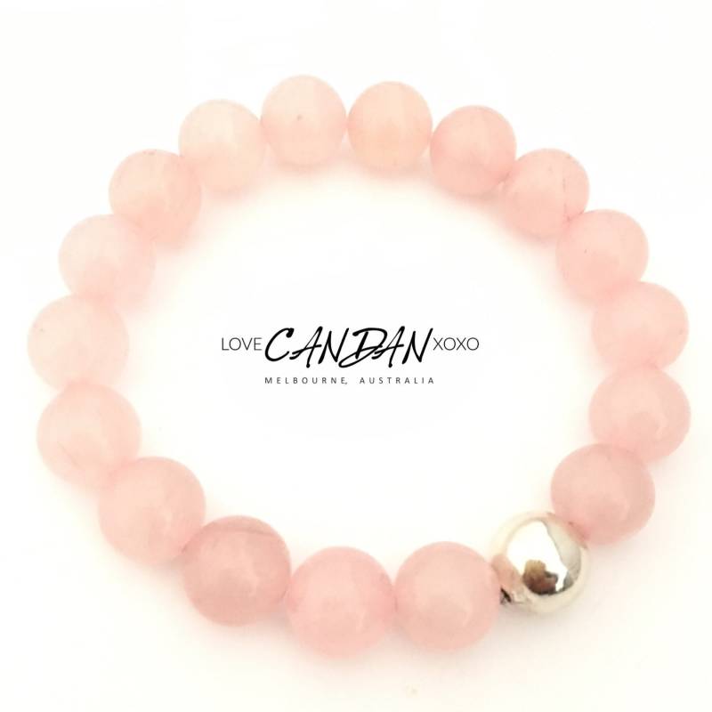 Womans Rosa Quarz Edelstein Liebe Chakra Heilung Armband 10 Mm Perlen Womans Rosa Quarz Edelstein Liebe Chakra Heilung Armband 10 Mm Perlen von LoveCandanxoxo