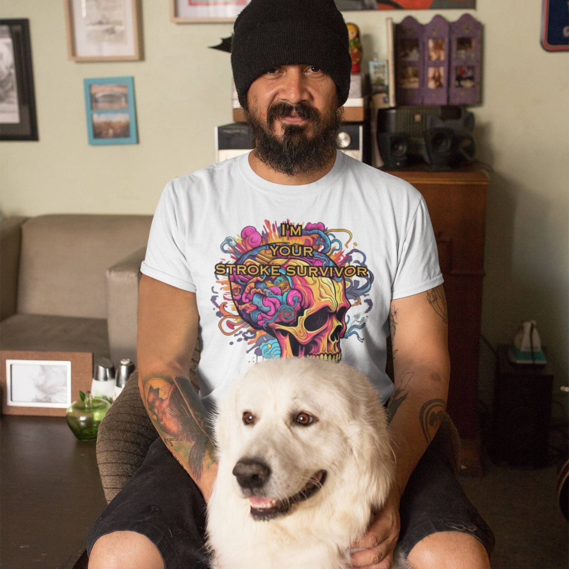 Stroke Survivor Triumph Over Widrigkeiten - Inspirieren, Stärken Und Schärfen Sie Das Bewusstsein Mit Diesem Auffälligen T-Shirt von LoveCarpeDiem