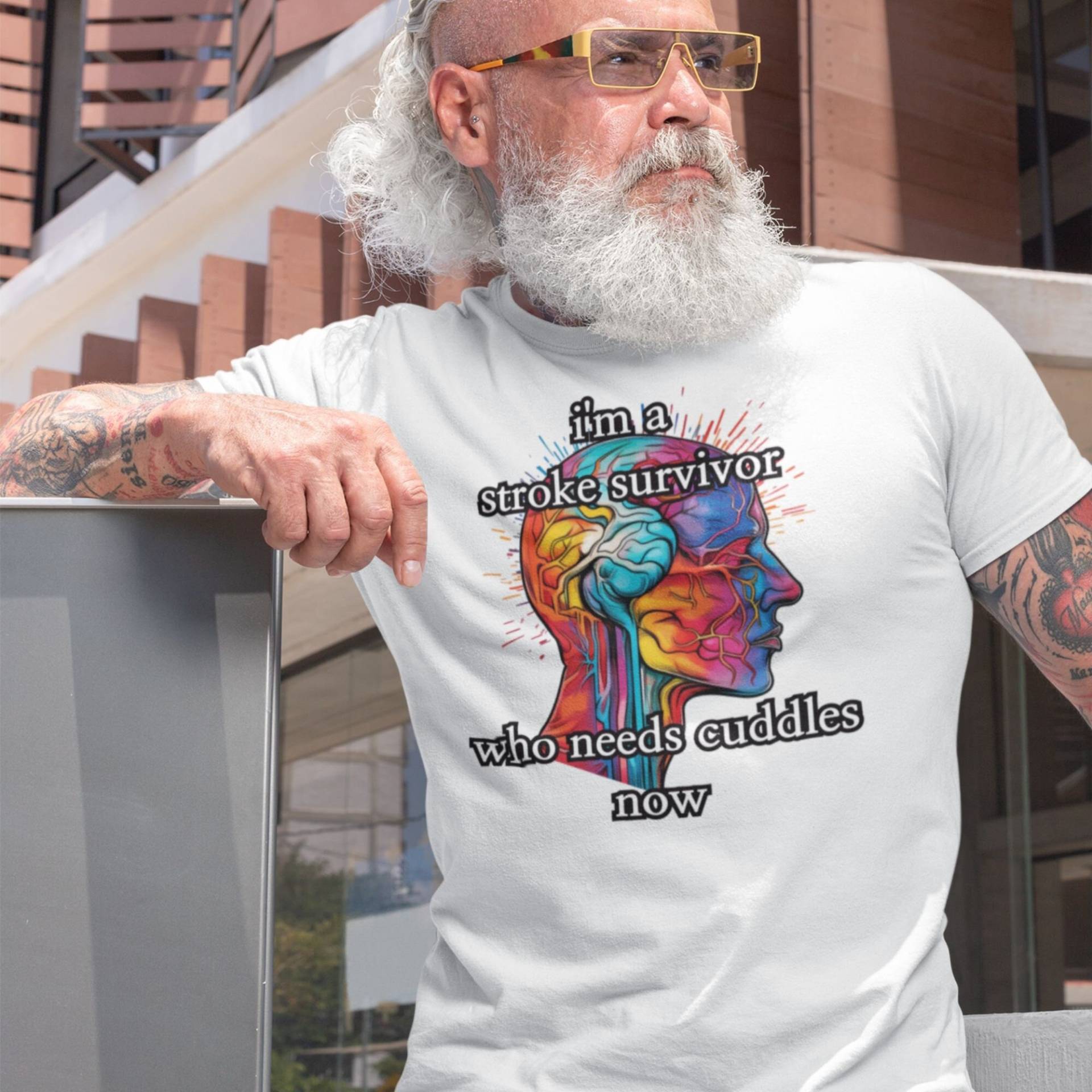 Stroke Survivor Triumph Over Widrigkeiten - Inspirieren, Stärken Und Schärfen Sie Das Bewusstsein Mit Diesem Auffälligen T-Shirt von LoveCarpeDiem