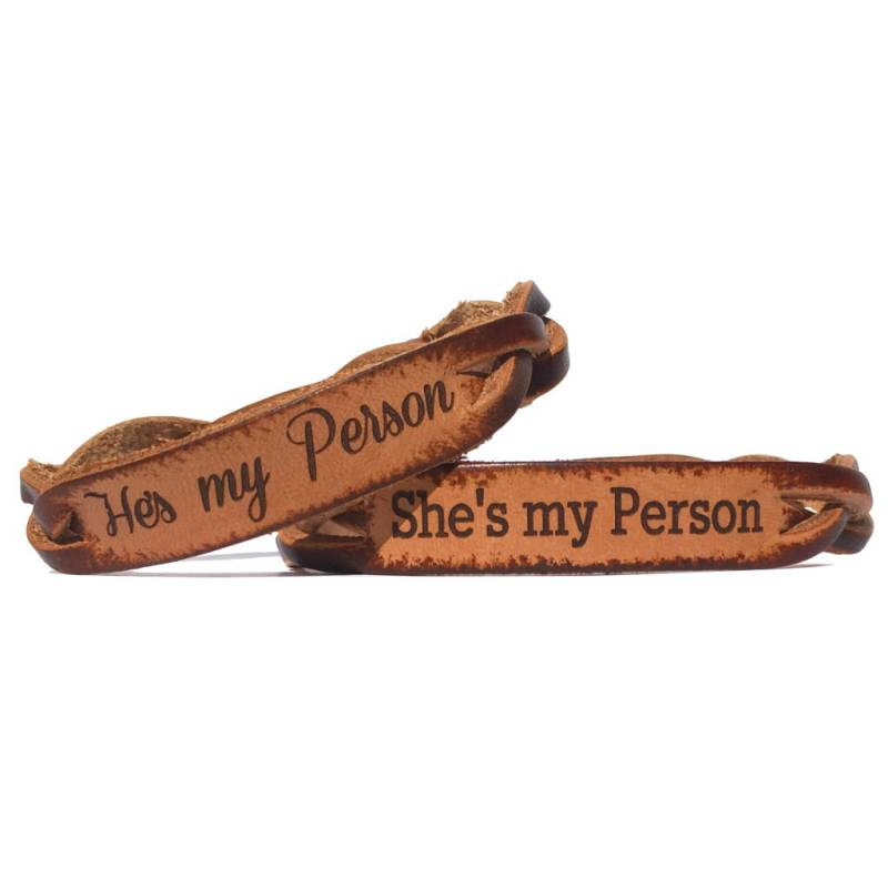 Er Ist Meine Person, Sie Person Geflochtene Paare Armband Set Er Ist Meine Person, Sie Person Geflochtene Paare Armband Set von LoveChirpGifts