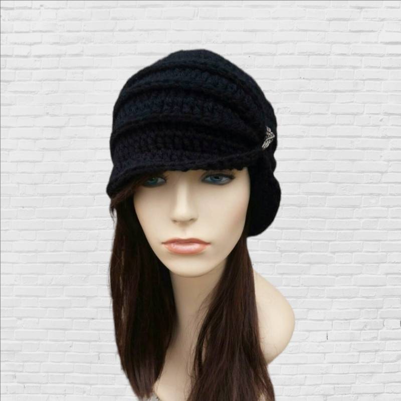 Vintage Inspirierte Schwarze Wolle Cloche Hut Handgehäkelte Flapper Stil Mit Glasperlen Vintage Inspirierte Schwarze Wolle Cloche Hut Handgehäkelte Flapper Stil Mit Glasperlen von LoveFuzz