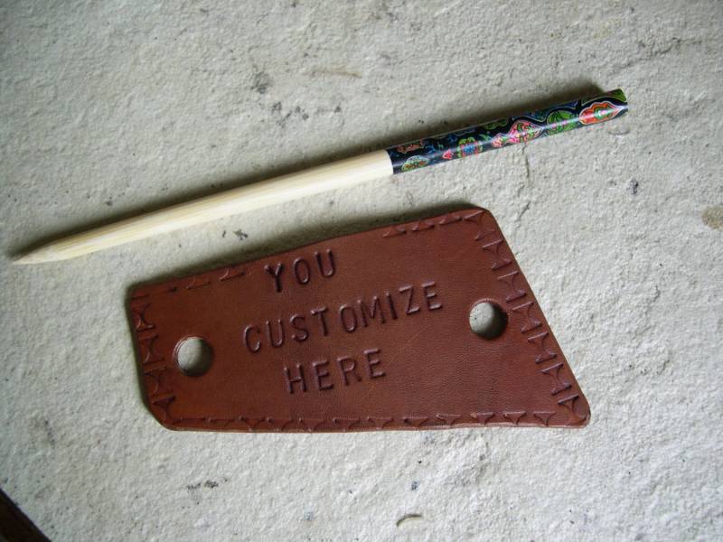 Personalisierbare Leder Haarspange Personalisierte Haarspange, Dutthalter von LoveItLeather