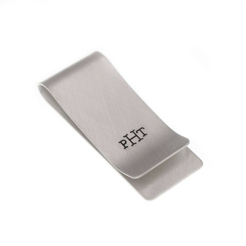 Monogramm Geldklammer, Sterling Silber Personalisierte Geldbeutel, Trauzeugen Geschenk, Trauzeuge Ehemann Vater Der Braut von LoveItPersonalized