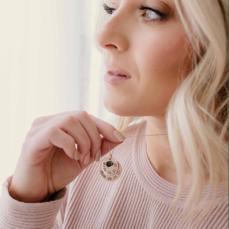 Personalisierte Wife & Mom Halskette, 14K Rose Gold Filled Mama Oma Nana Birthstone Schmuck, Weihnachtsgeschenk Für Sie Personalisierte Wife & Mom Halskette, 14K Rose Gold Filled Mama Oma Nana Birthstone Schmuck, Weihnachtsgeschenk Für Sie von LoveItPersonalized