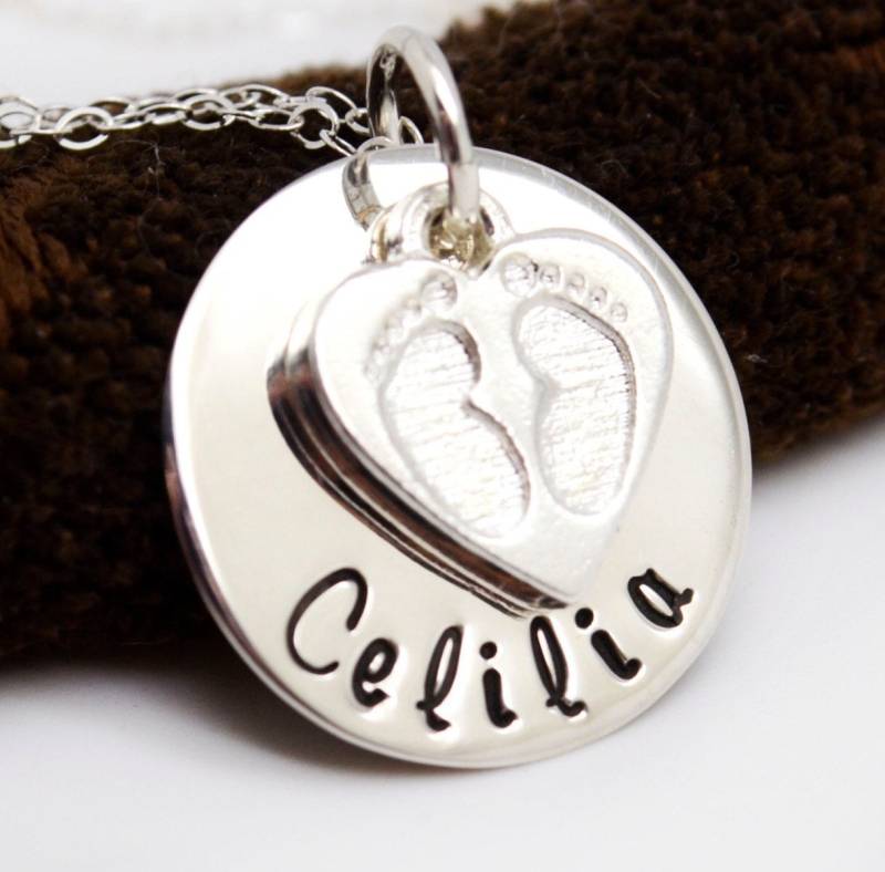Personalisiertes Geschenk Für Mama, Mütter Geschenk, Personalisieren Halskette, Sie, Neue Baby Fußabdrücke Halskette Personalisiertes Geschenk Für Mama, Mütter Geschenk, Personalisieren Halskette, Sie, Neue Baby Fußabdrücke Halskette von LoveItPersonalized