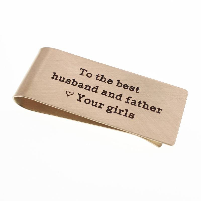 Personalisiertes Geschenk Für Papa, Weihnachtsgeschenk, Personalisierte Geldklammer, Benutzerdefinierte Gravierte Geldklammer Männer, Von Kindern von LoveItPersonalized