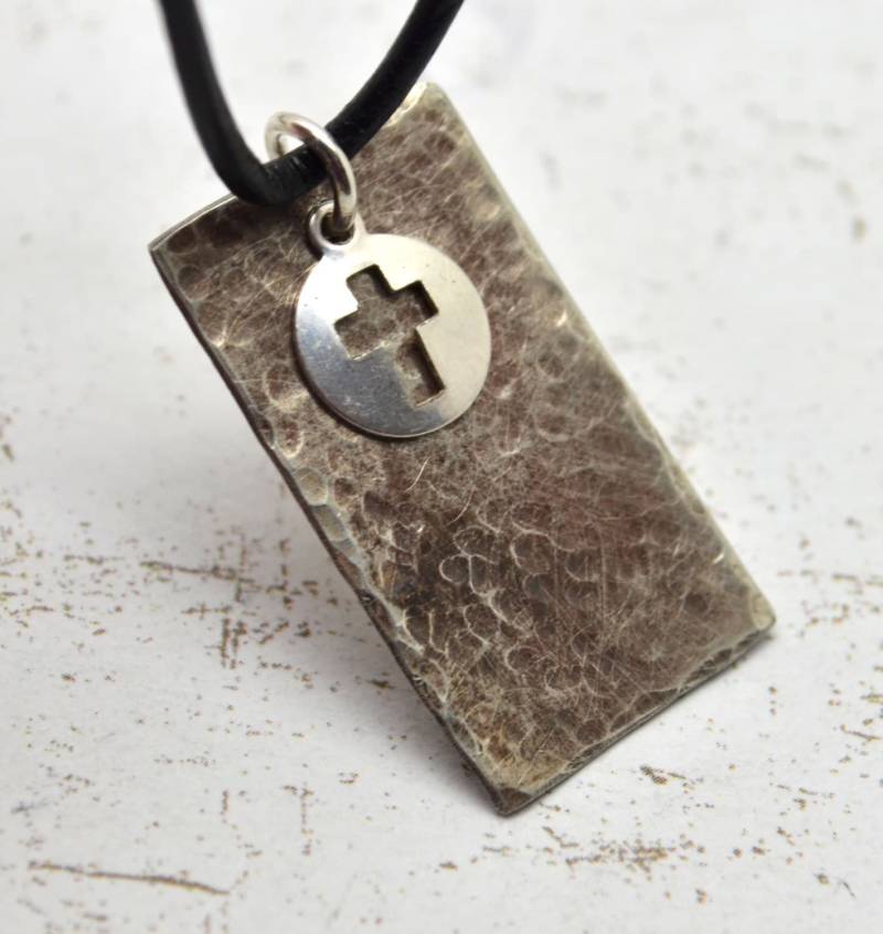 Rechteck Personalisierte Halskette, Männer Schmuck, Unisex Familie Jewerly, Mutter Mama Ehemann Geschenk von LoveItPersonalized