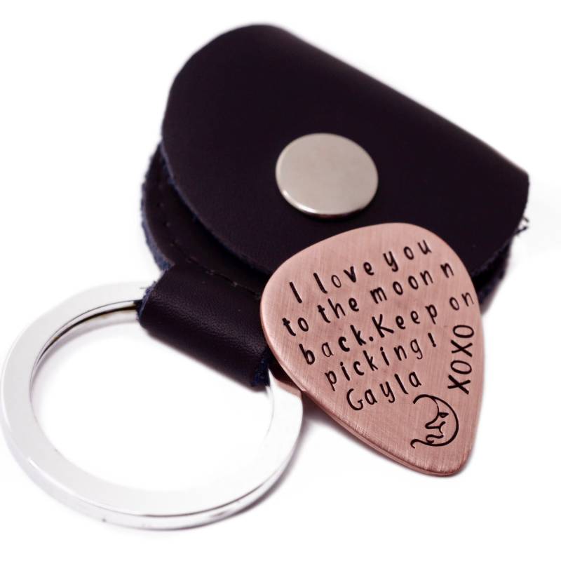 Valentinstag Geschenk Kupfer Plektrum Schlüsselbund - Personalisierter Metall Für Ihn Handgemachter Hochzeitsandenken Valentinstag Geschenk Kupfer Plektrum Schlüsselbund - Personalisierter Metall Für Ihn Handgemachter Hochzeitsandenken von LoveItPersonalized