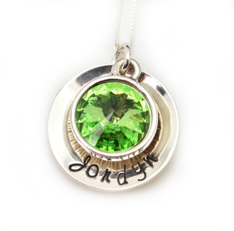 Weihnachtsgeschenk Halskette, Personalisierte Mama Birthstone Halskette Für Mama, Großmutter Individuelles Geschenk Oma von LoveItPersonalized