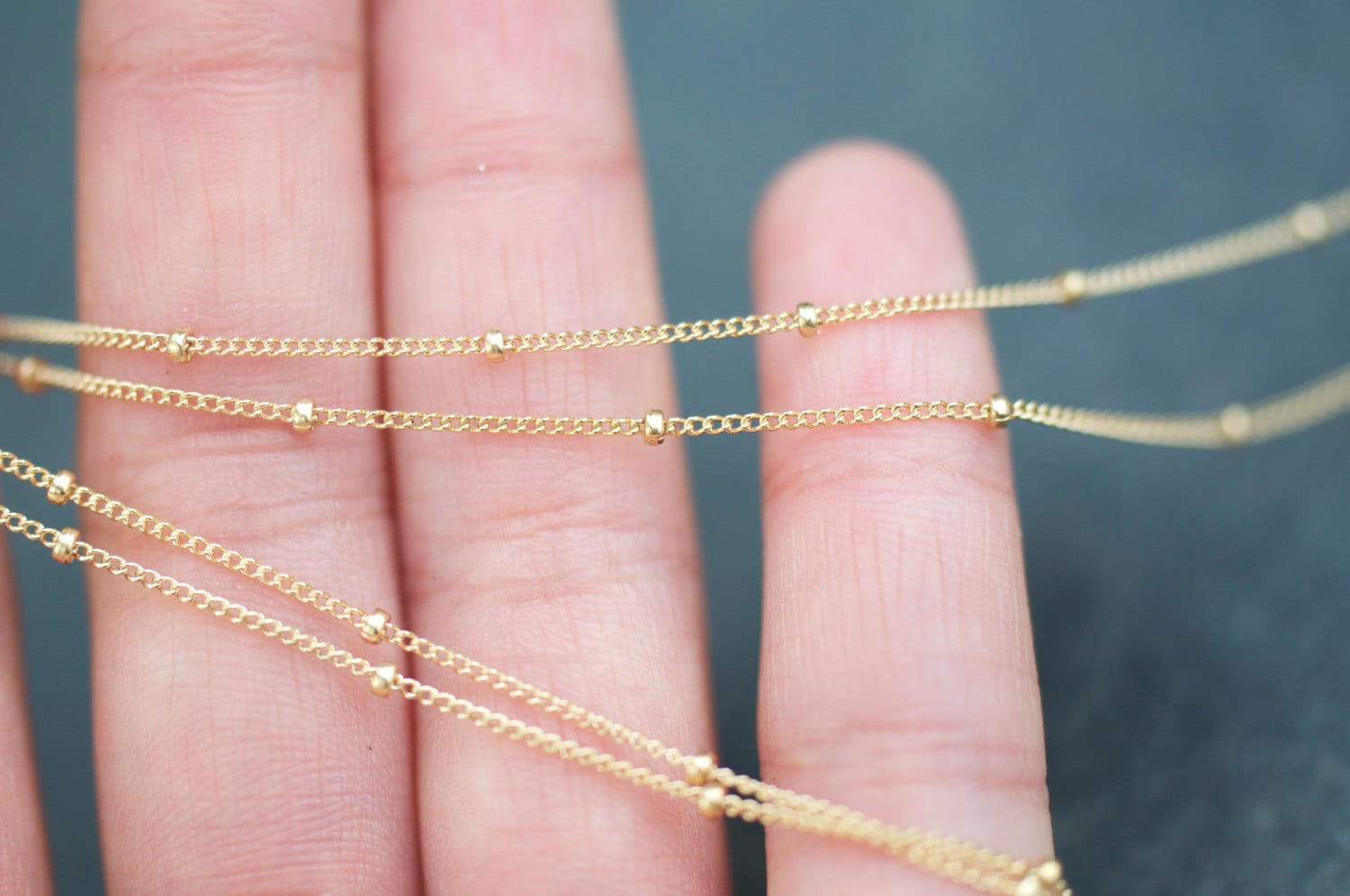 36 "Lange 14K Gold Filled Satelliten Kette, Layering Halskette, Lange Zarte Zierliche Minimale Halskette 36 "Lange 14K Gold Filled Satelliten Kette, Layering Halskette, Lange Zarte Zierliche Minimale Halskette von LoveJewelryByJ