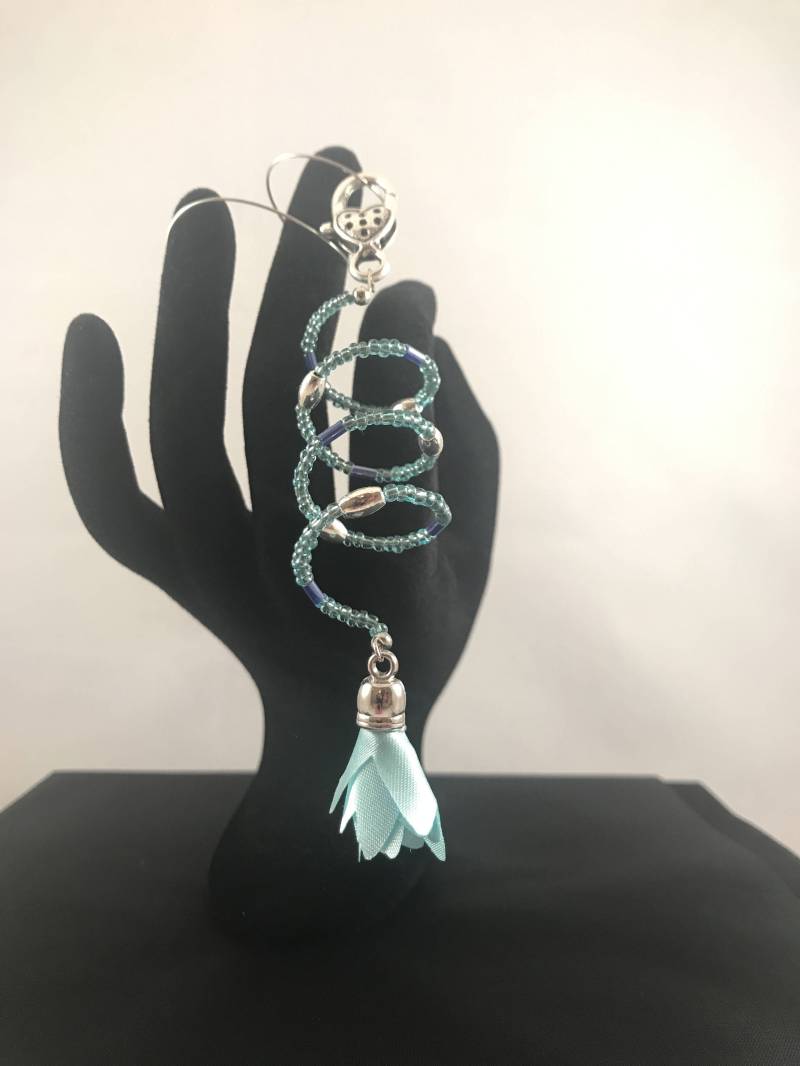 Portemonnaie Charm, Reißverschluss Pull, Geldbörse Accessoire, Blau, Bloing von LoveLeeBling