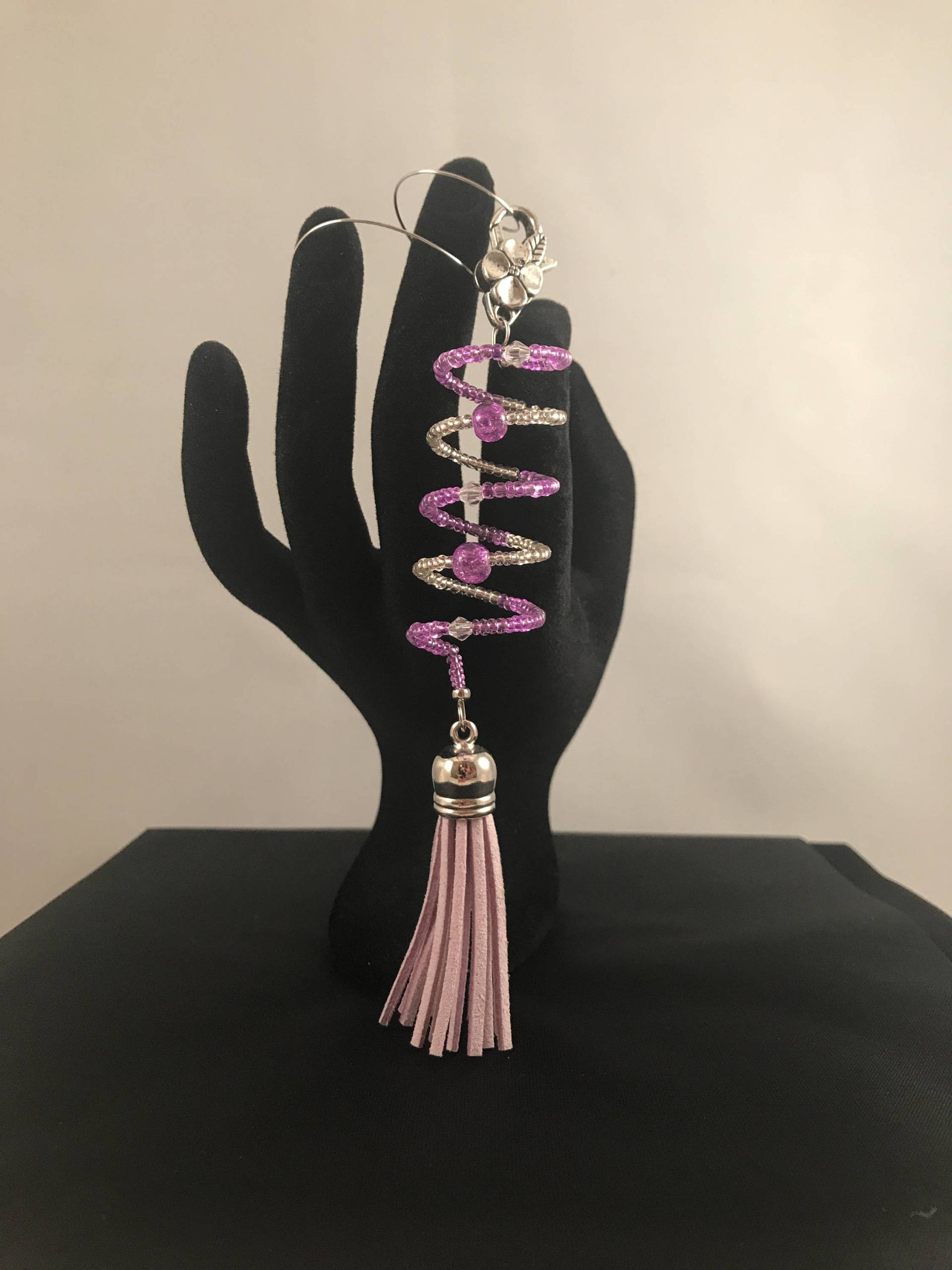 Taschenanhänger, Charm, Reißverschlussanhänger, Taschenaccessoire, Lila, Bloing von LoveLeeBling