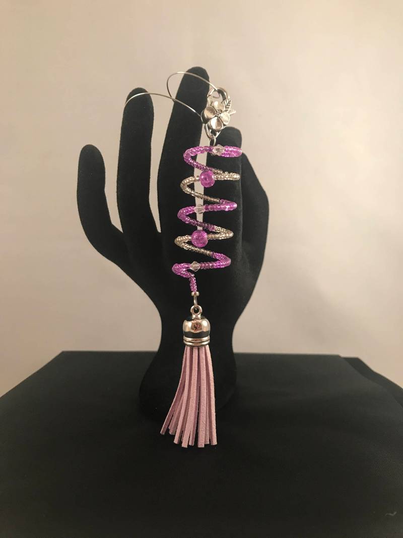 Taschenanhänger, Charm, Reißverschlussanhänger, Taschenaccessoire, Lila, Bloing von LoveLeeBling