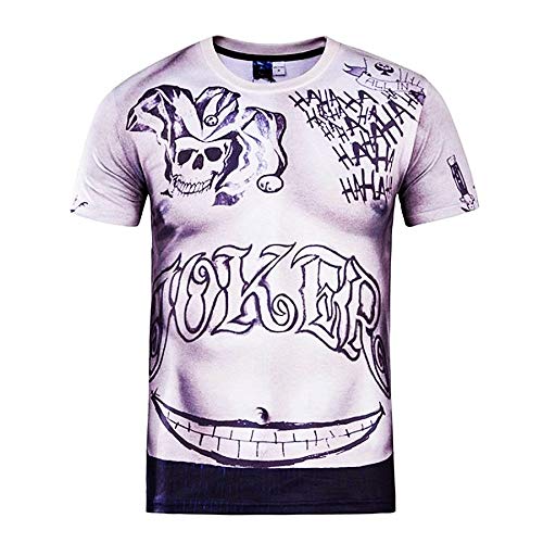 Langarmshirt Herren T-Shirt Joker Suicide Film TV Größe XXL Wahnsinn Verbrechen Gotham Stadt Clown Dunkelheit Mysteriös Lustig Killer Baumwolle Fan Merch von LoveLegis