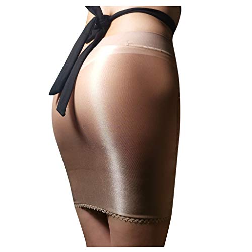 LoveLeiter Damen Basic Transparent Rock Kurz Bleistiftrock Unterrock Dessous Lingerie Super Weich Stretch Etui Minirock Skirt Bodycon Nachtwäsche Nachtclub Rock von LoveLeiter —Unterwäsche & BH