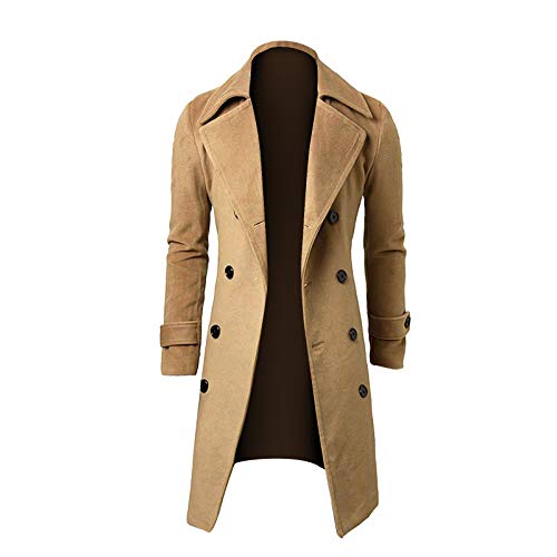 LoveLeiter Herren Warme Winterjacke Große Größe Mit Kapuze Plus Samt Verdicken Sweatshirt Vlies Mantel Wolltuch Mantel Länge Schlank Jacke Herren Sakko Blazer Modern Freizeit Leichte Jackett von LoveLeiter