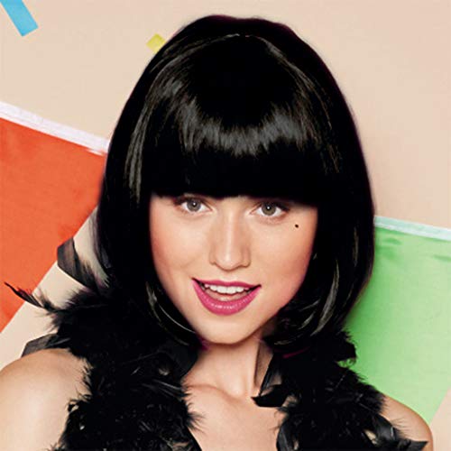 LoveLeiter Perücken kurze gerade synthetische Haar volle Perücken für Frauen natürliche schauende Wärme Perücke perücken braun perücken lang braun von LoveLeiter