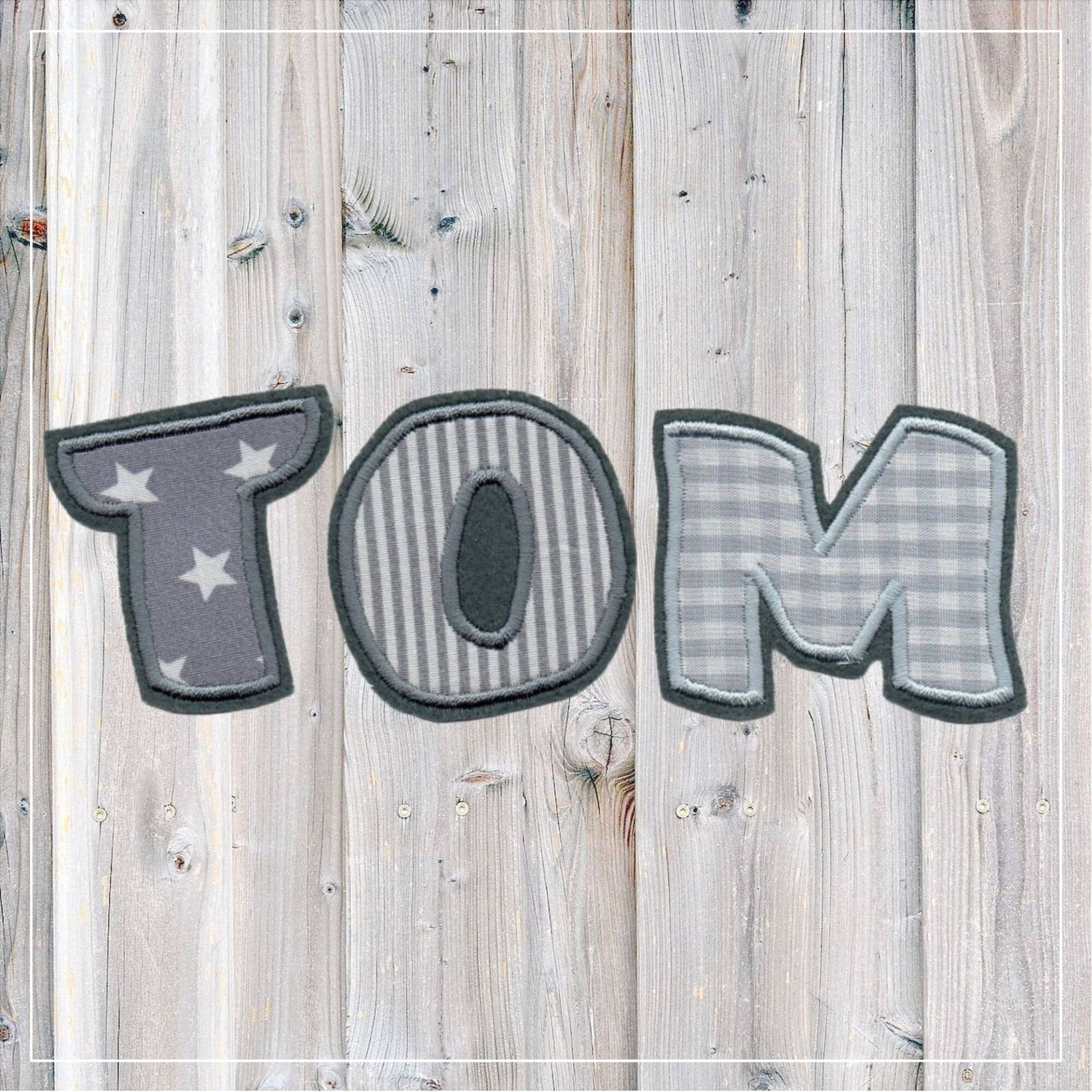 Ab 7, 10 Euro Applikation Name Zum Aufbügeln, Ab 3 Buchstaben von LoveLettersST