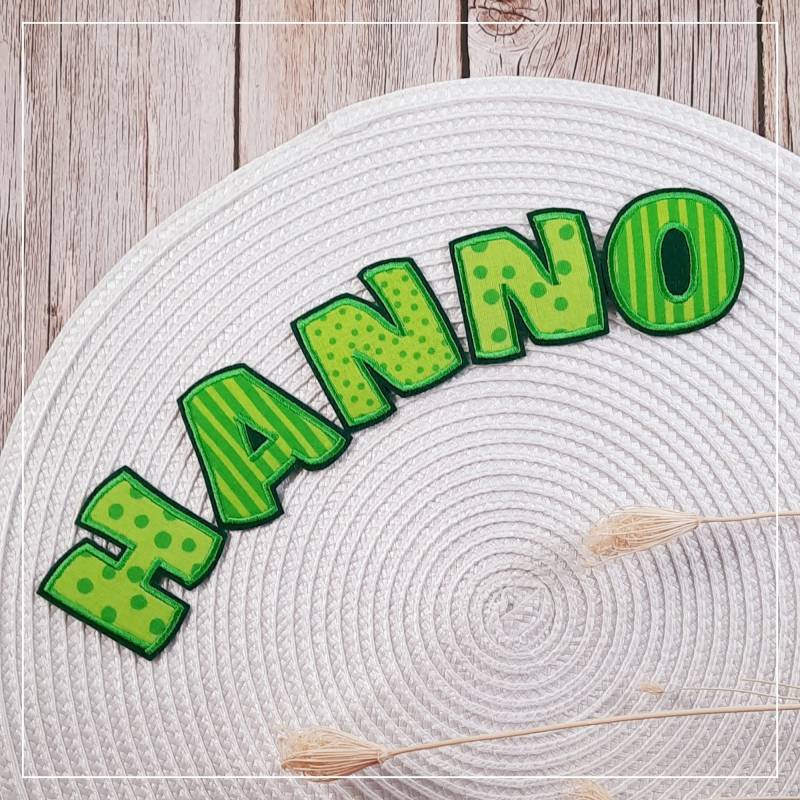 Ab 7, 10 Euro Applikation Name Zum Aufbügeln, Grün 3Er Set von LoveLettersST