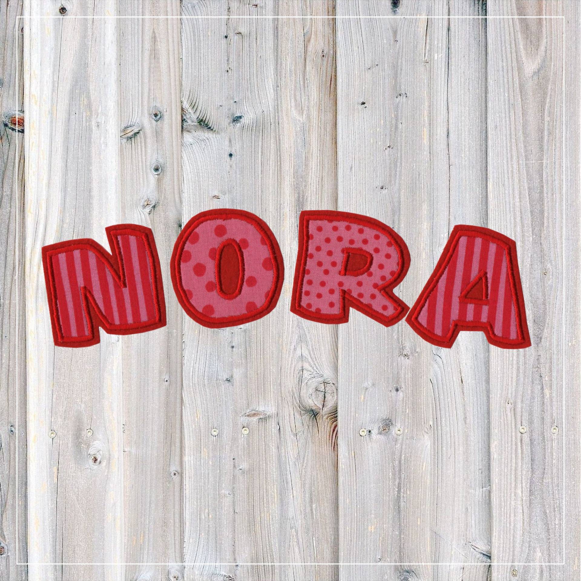 Buchstaben Aufnäher Zum Aufbügeln, Rosa Rot von LoveLettersST