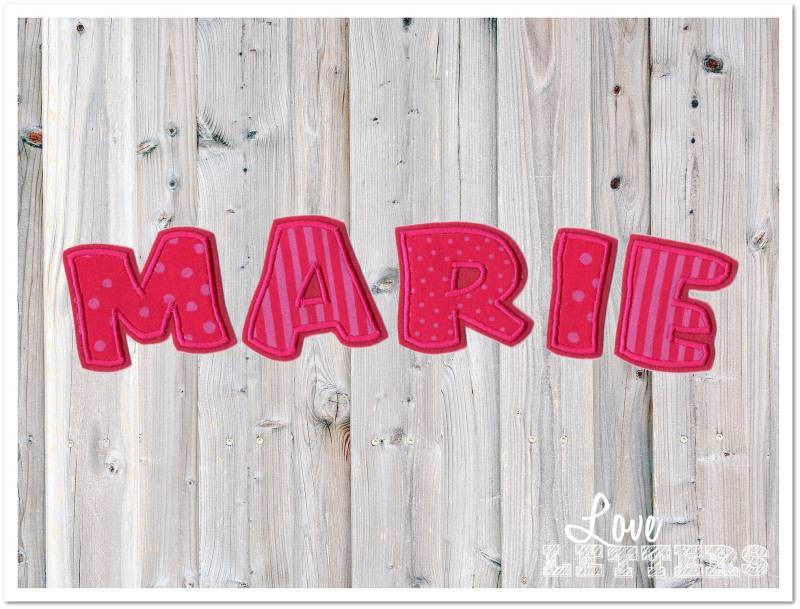 Bügelbuchstaben Pink Rosa, Einzelbuchstaben Bügelbuchstaben Pink Rosa, Einzelbuchstaben von LoveLettersST