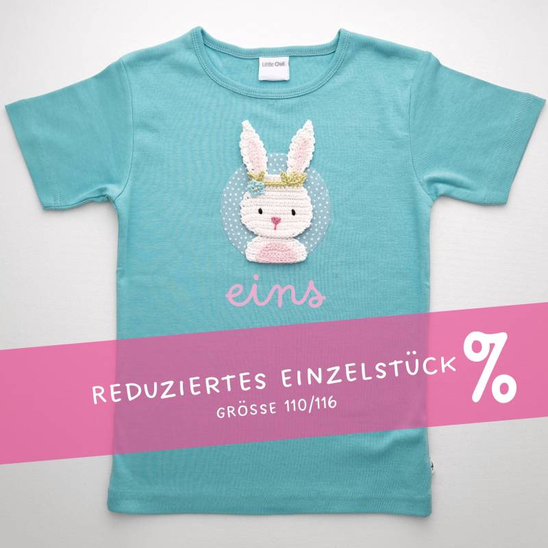 Geburtstagsshirt Mit Hase Für Mädchen - Kindershirt Zahl & Name Personalisierbar von LoveLittleOwl