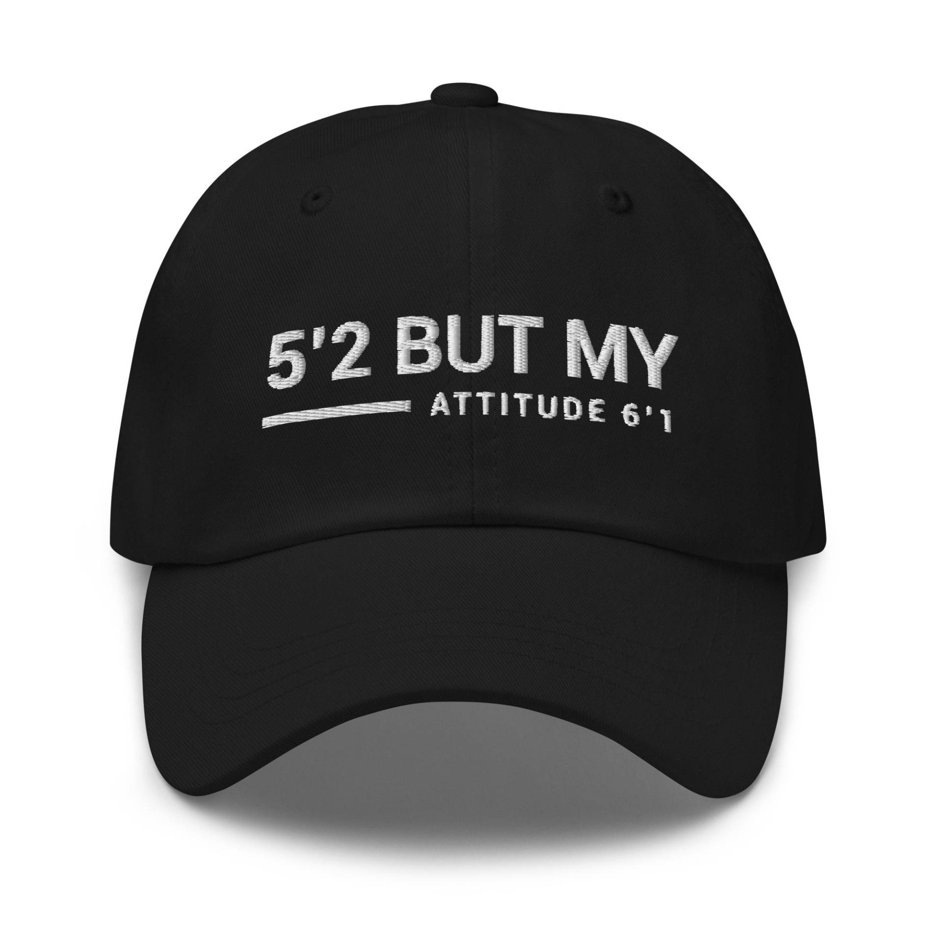 5'2 But My Attitude 6'1 Papa Mütze Für Männer Lustige Mütze Frauen Bestickt Baseball Hut Cool Caps Lustiges Geschenk von LoveMeLoveMyShirts