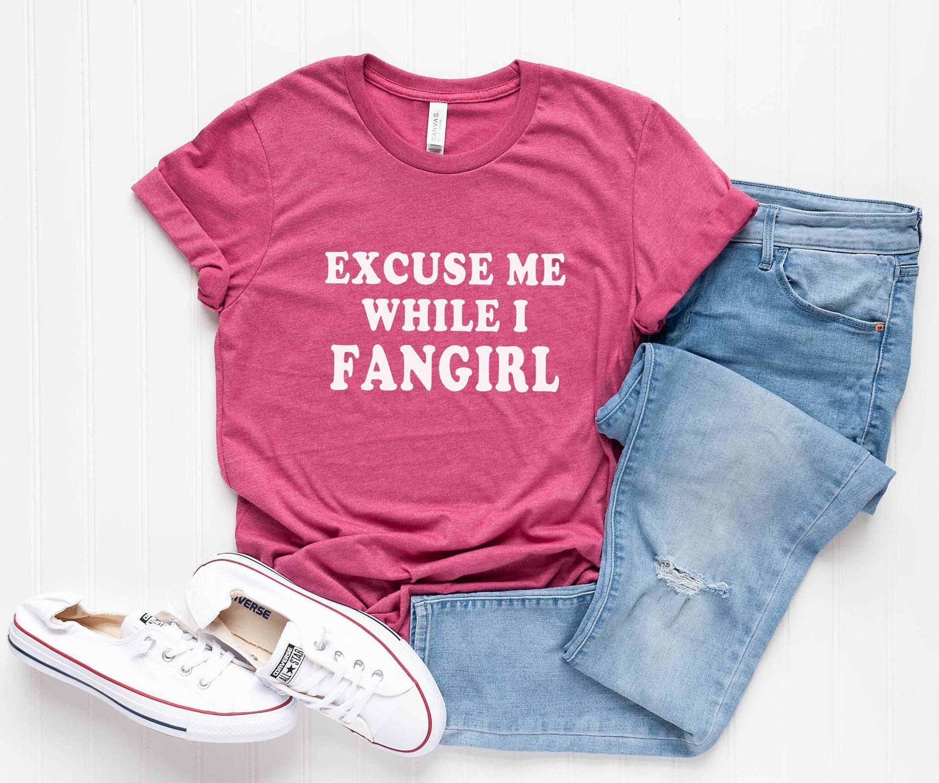 Entschuldigung, Während Ich Fangirl Lustiger Slogan-T-Shirts Für Frauen Grafik-T-stück Nette Hemden Geschenk Teen von LoveMeLoveMyShirts