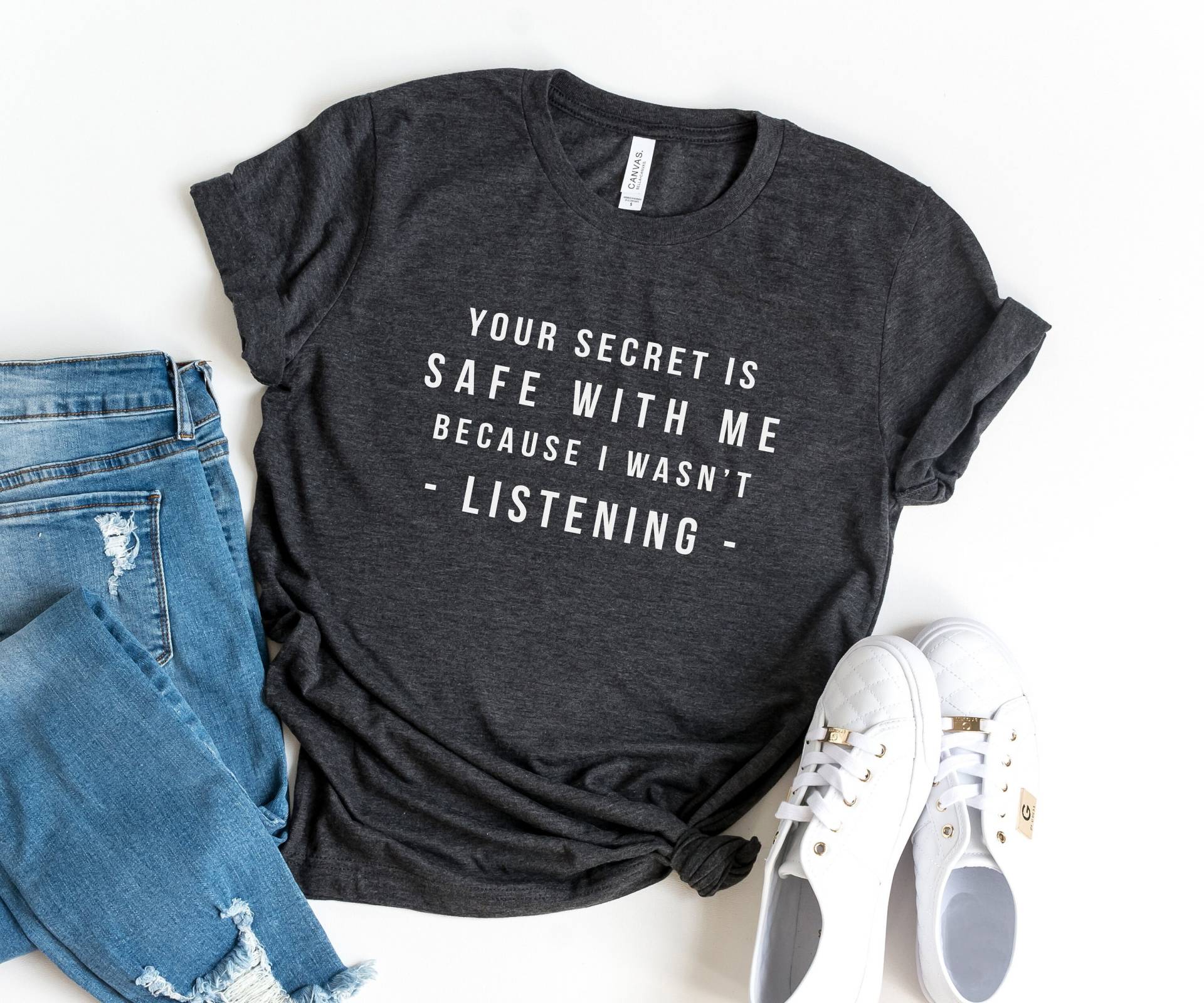 Ihr Geheimnis Ist Sicher Bei Mir Lustige T-Shirts Für Frauen Mit Spruch Grafik Geschenk Ihre Damen Tops von LoveMeLoveMyShirts