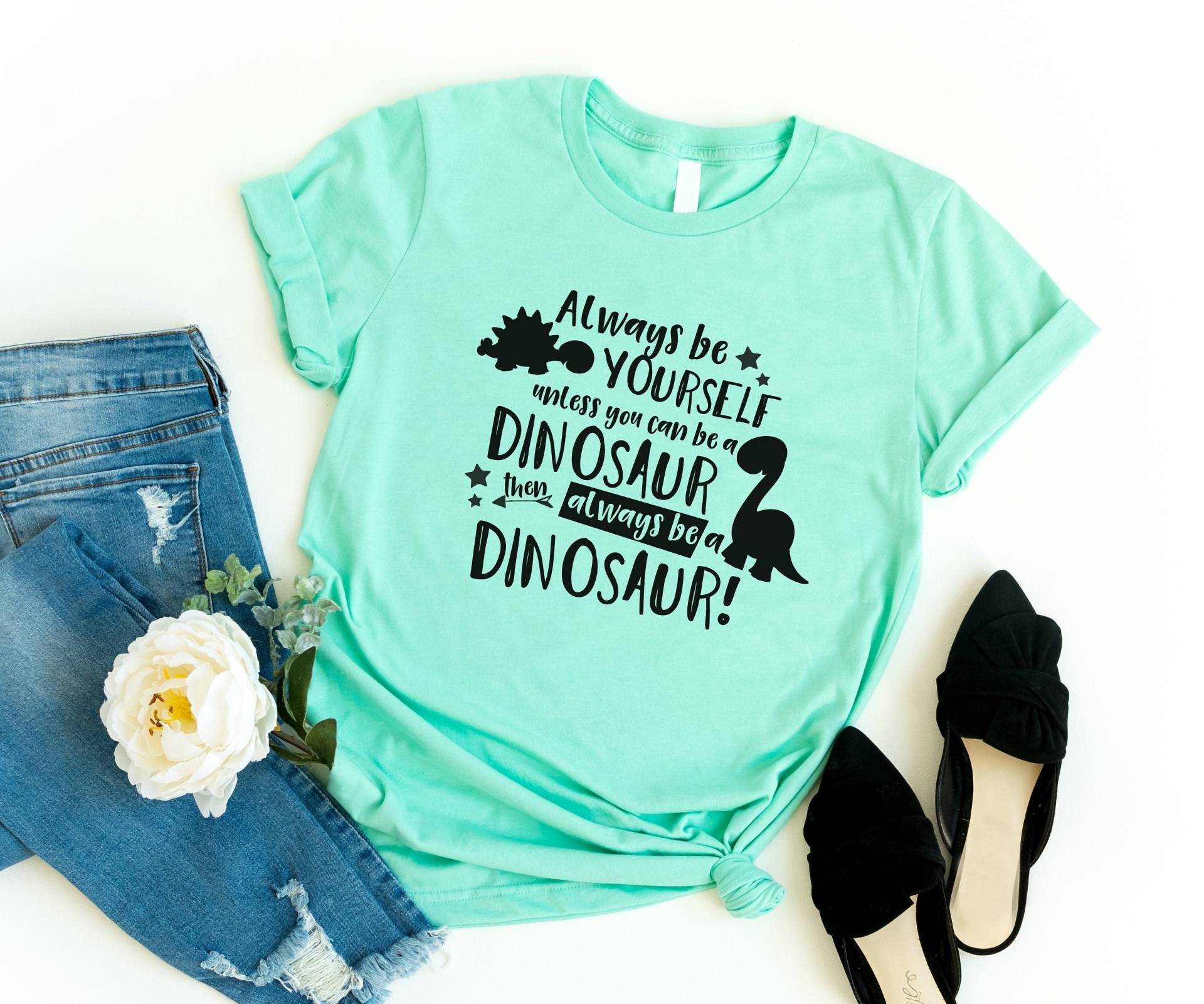 Immer Ein Dinosaurier Lustige T-Shirts Frauen Shirt Mit Spruch Teenager Kleidung Grafik T-Shirt Lustiges Geschenk Für Sie von LoveMeLoveMyShirts