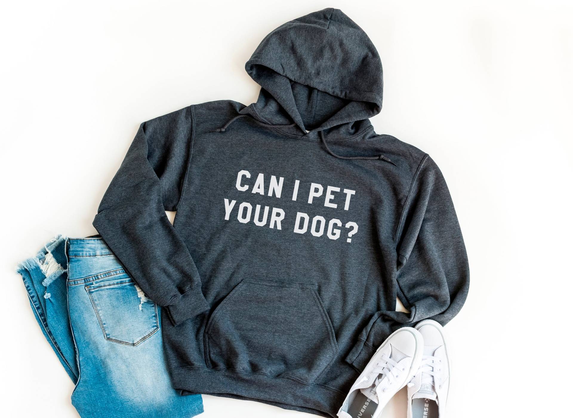 Kann Ich Deinen Hund Kapuzenpullover Für Damen Pullover Mit Kapuze Hundegeschenke Damenpullover Hoodies Lustiges Shirt Kapuzenpullover von LoveMeLoveMyShirts