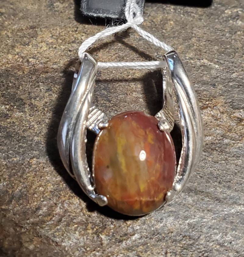 Bunte Versteinertes Holz in Folie Montage von LoveRocksLapidary