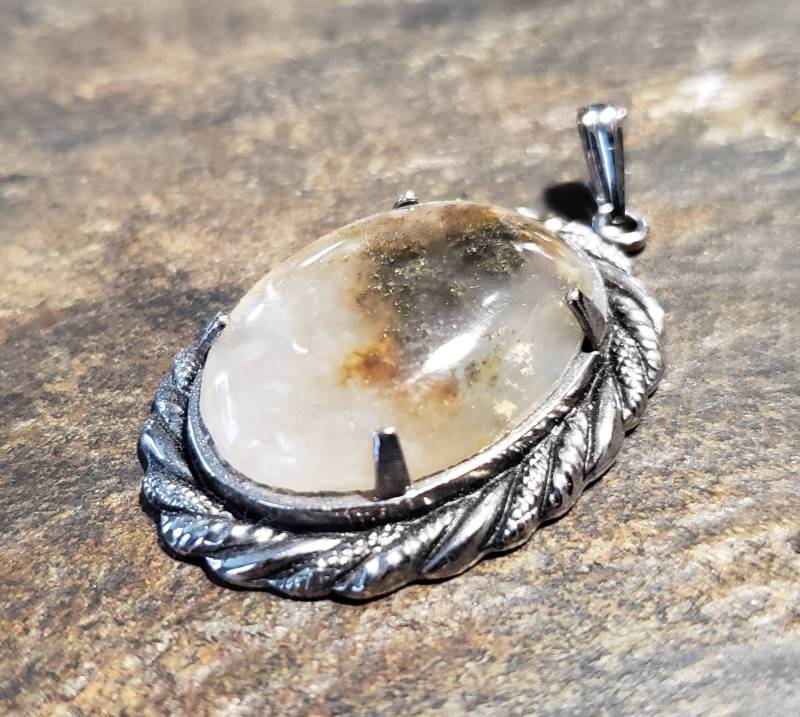 Interessante Friedhofsplatz-Agate in Silber Montieren von LoveRocksLapidary