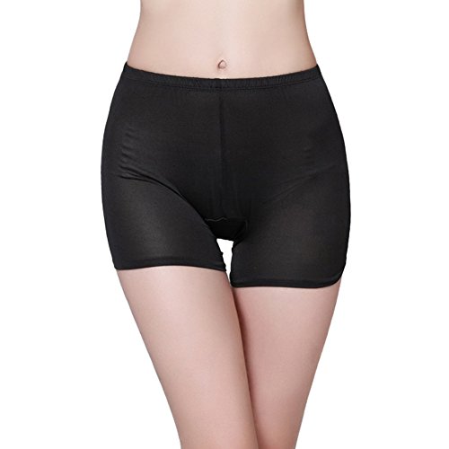 LoveSilk Damen Pantys Hipster Boxershorts 100% Reine Seide Gestrickt Schwarz Gr??e L von LoveSilk-Damen Unterw?sche & Dessous