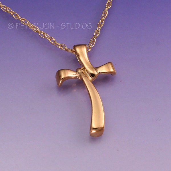 14K Gold-Fill Foldover Kreuz-Halskette, Christliches Kreuz, Schließt Gold Fill 18 " - 24" Kette Ein 14K Gold-Fill Foldover Kreuz-Halskette, Christliches Kreuz, Schließt Gold Fill 18 " - 24" Kette Ein von LoveSoWide