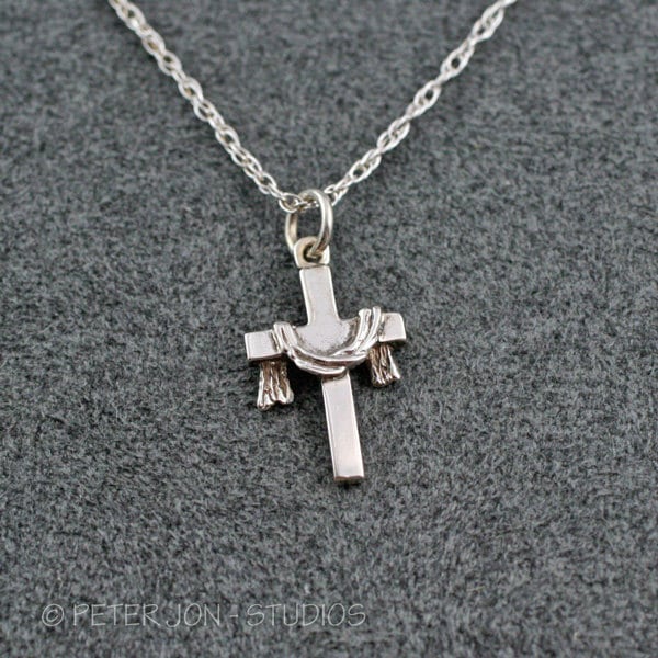 Die Robe Cross Halskette, Handgemacht Aus Massivem Sterling Silber, Christian Schmuck Die Robe Cross Halskette, Handgemacht Aus Massivem Sterling Silber, Christian Schmuck von LoveSoWide